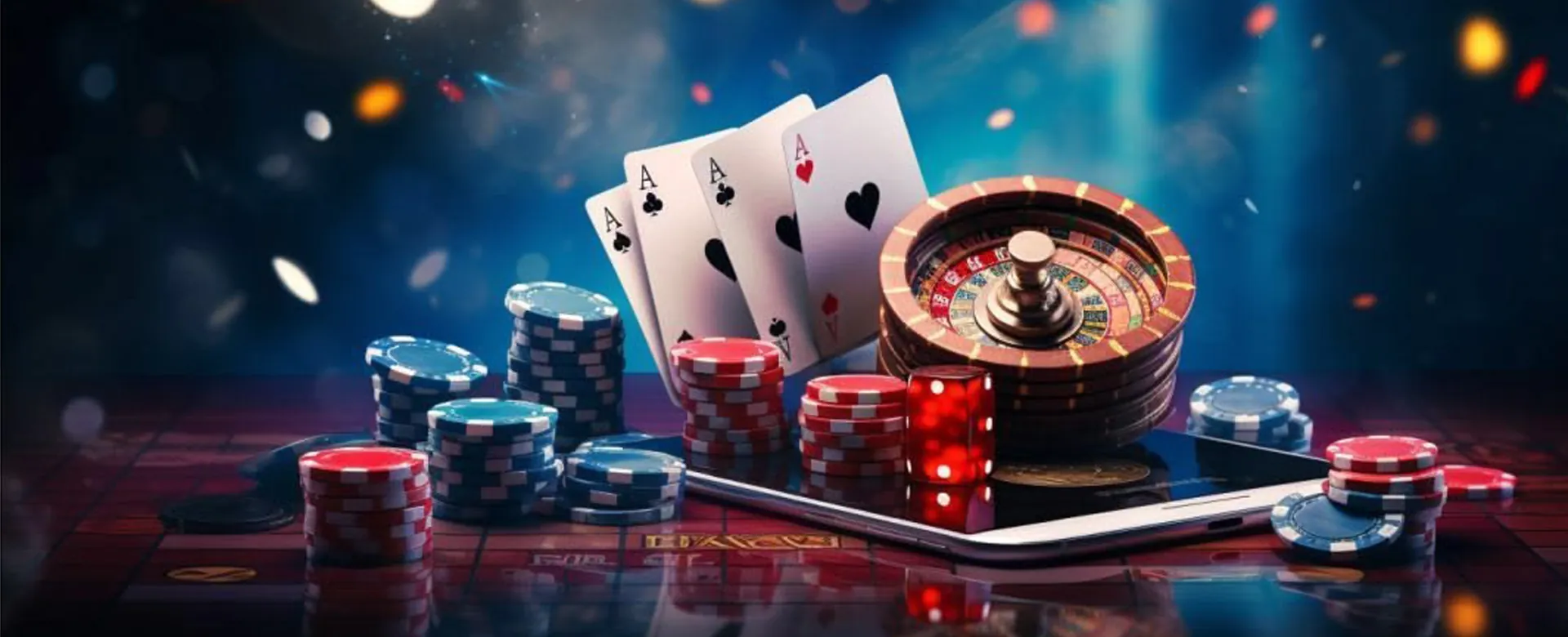 Playtime Promotions Hero Image: Golden coins and casino chips representing exclusive bonuses for online casino Philippines players.